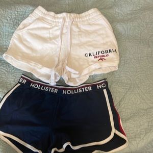 Two pairs of sweat shorts